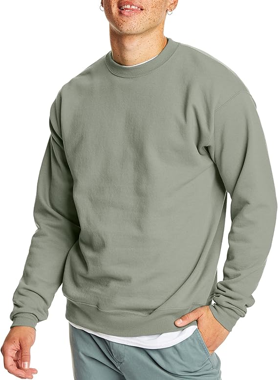 Men's Sweatshirt, EcoSmart Fleece Crewneck Sweatshirt, Big & Tall Available, 1 or 2-Pack
